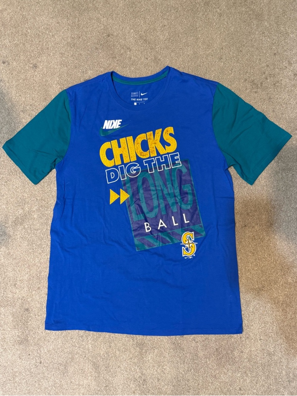 Nike MLB Seattle Mariners Graphic Short Sleeve Tee Size L